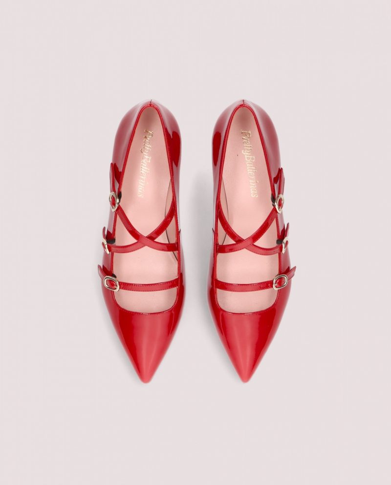 Clementine red ballerinas