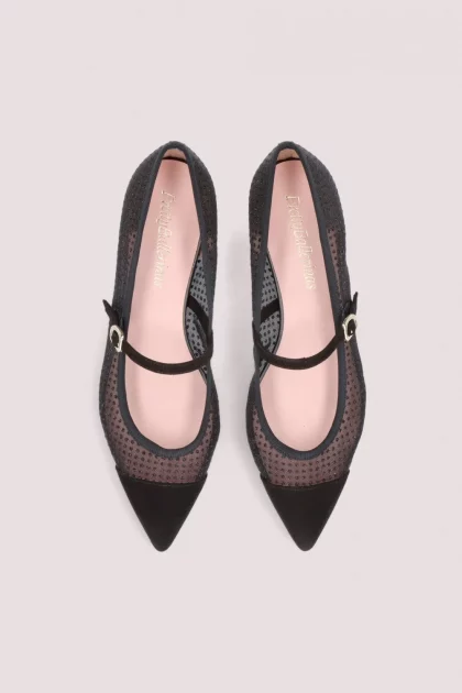 Ella black ballerinas