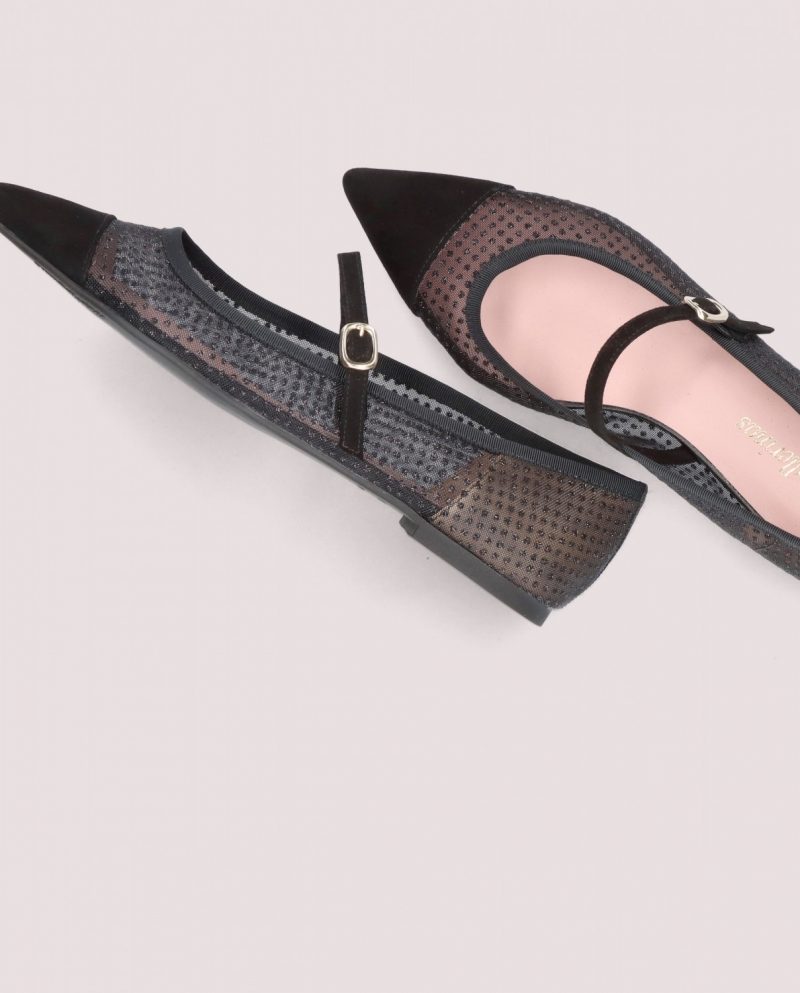 Ella black ballerinas - Imagen 2