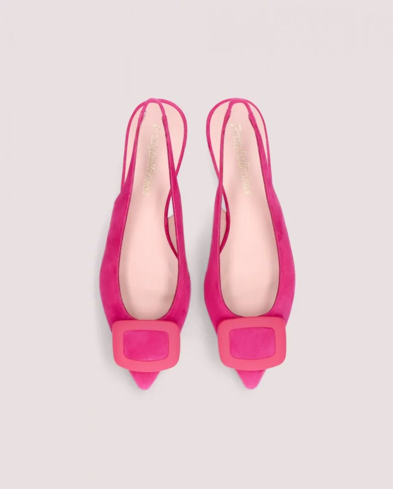 Ella pink singback ballerina - Imagen 4