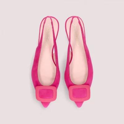 Ella pink singback ballerina