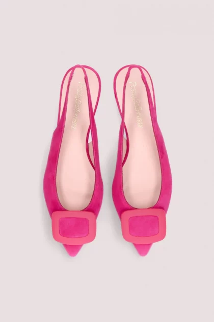 Ella pink singback ballerina