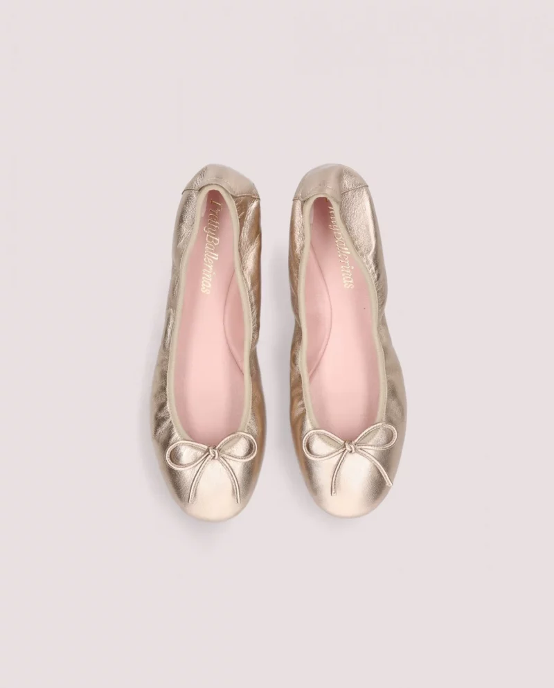 Lea gold ballerinas - Imagen 6