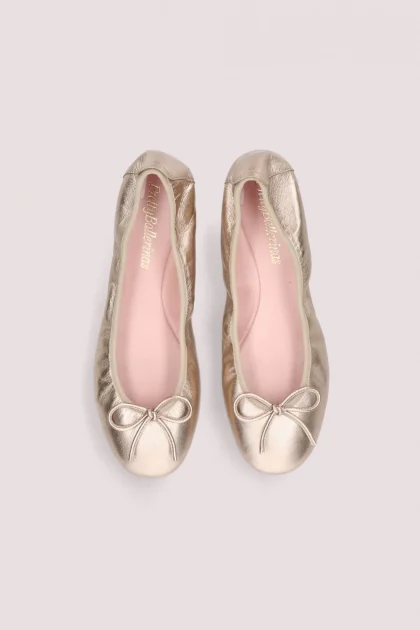 Lea gold ballerinas