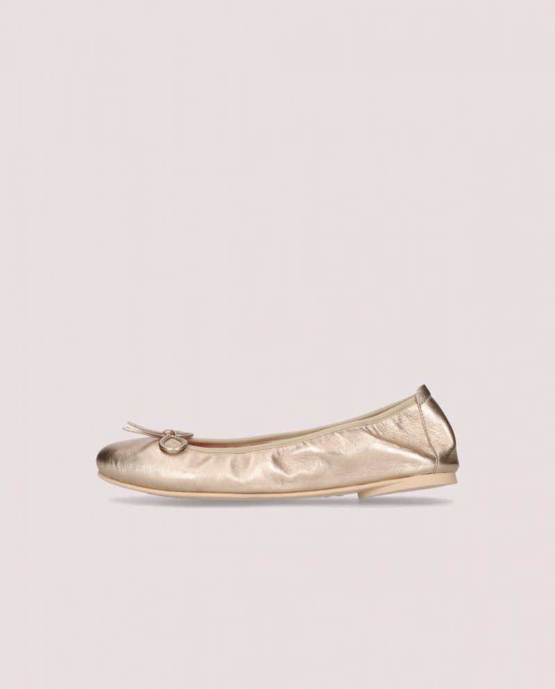 Lea gold ballerinas - Imagen 4