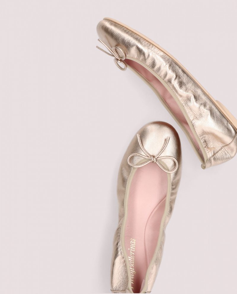 Lea gold ballerinas - Imagen 2