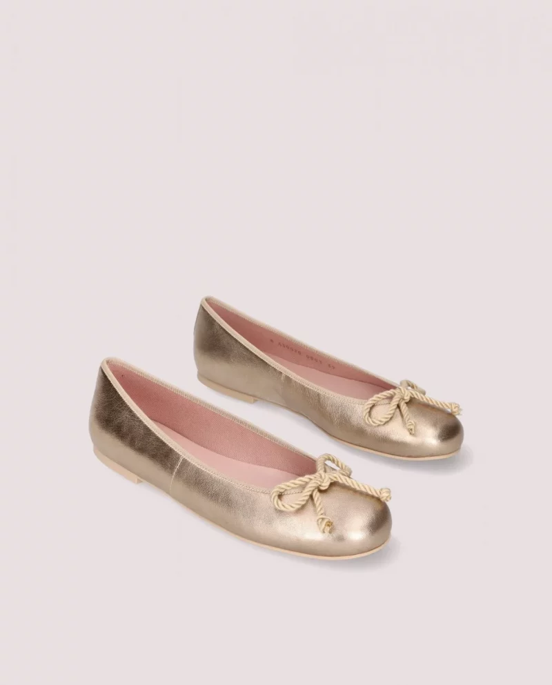 Rosario gold ballerinas - Imagen 3