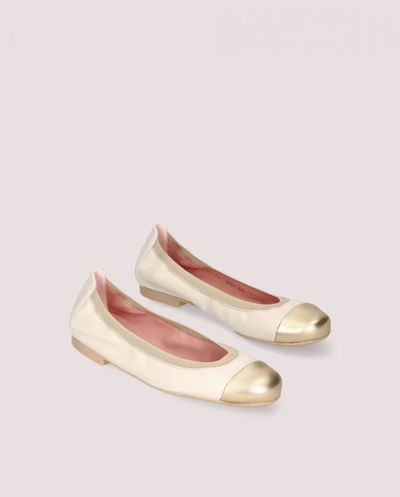 Shirley gold ballerinas - Imagen 5