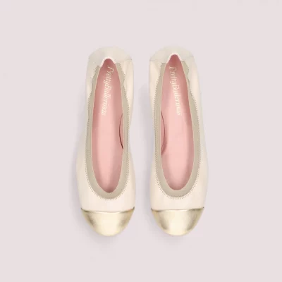 Shirley gold ballerinas