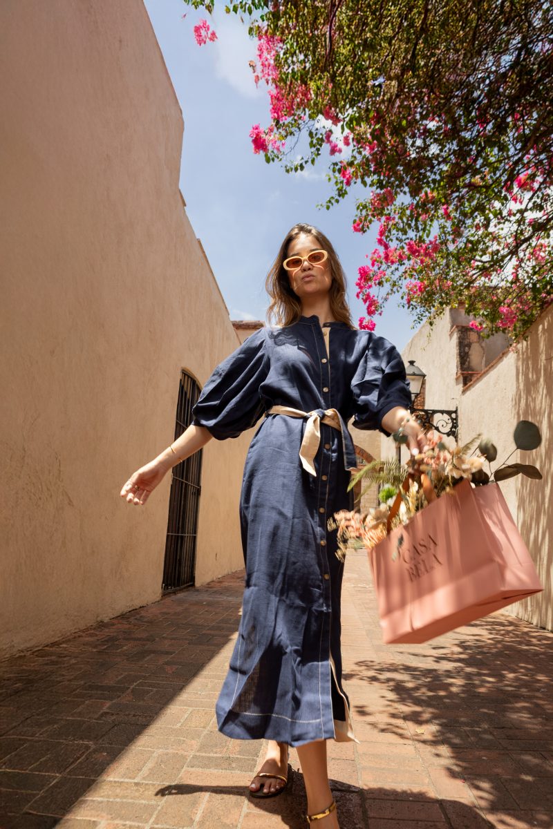 Gerald dress navy - Imagen 3